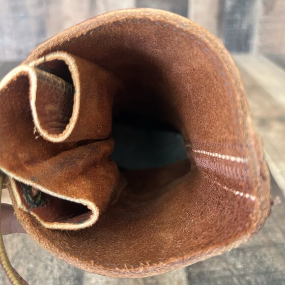 Unbranded Vintage Linesman Logger Plain Toe Lace Up Work Boots Mens 10.5 D - Picture 10 of 12